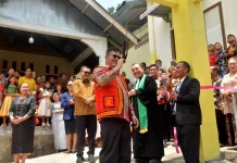 Bupati Nias Selatan Resmikan Lonceng Gereja BNKP Betesa Maniamolo