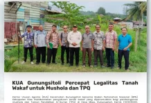 Amankan Aset Ummat, Tanah Wakaf di Desa Miga Mulai Diukur BPN