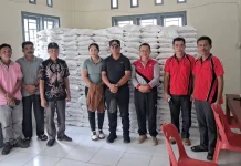 Tujuh Ton Beras Disalurkan kepada 236 Penerima Bantuan di Kecamatan Moro'o
