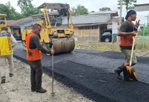 Jalan Lologolu–Tuhewafa –Tarahoso Nias Barat Mulai Diaspal