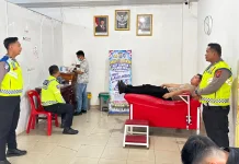 Sat Lantas Polres Nias gelar Bakti Kesehatan