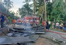 Kebakaran Rumah di Desa Onozitoli Olora