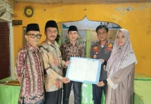 KUA Gunungsitoli Utara Laksanakan Penandatanganan Akta Ikrar Wakaf