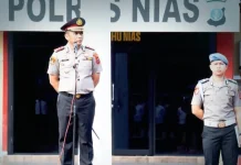 Kapolres Nias AKBP Ponzi Indra Pimpin Apel Pagi Perdana