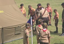 Ratusan Pramuka Siaga Ikuti Perkemahan Sehari di Lapangan Merdeka Gunungsitoli