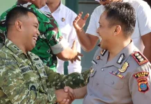 Kapolres Nias Silaturahmi dengan Dandim 0213/Nias