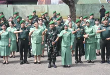 Kenaikan Pangkat, Dandim Nias Minta Prajurit Tingkatkan Pengabdian