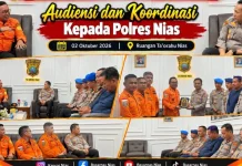 Perkuat Sinergi, Basarnas Nias Audiensi ke Polres Nias