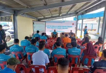 PLTMG Nias Gelar Sosialisasi dan Simulasi Tanggap Darurat Bencana