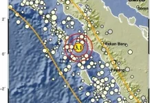 Periode 25 September 2026 – 1 Oktober 2026, BMKG Gunungsitoli Catat 3 Gempabumi