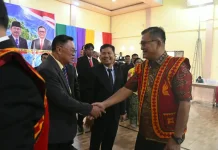 Bupati Nias Selatan Hadiri Pelantikan Pengurus PDNI se-Kepulauan Nias