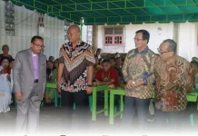 Bupati Nias Utara Hadiri Pesta Pembangunan Menara Lonceng GNKP-Indonesia