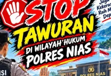 Polres Nias Ajak Pelajar Stop Tawuran dan Jaga Masa Depan