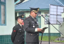 Dandim 0213/Nias Pimpin Upacara HUT ke-81 TNI, Bacakan Amanat Panglima