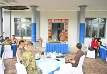 Hadiri HUT ke-81 TNI di Mako Lanal Nias, Ini Pesan Bupati Nias Selatan