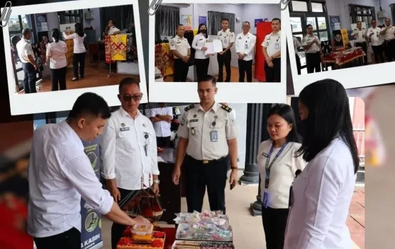 Produk UMKM WBP Lapas Gunungsitoli Diserahkan di Kantor Imigrasi Nias