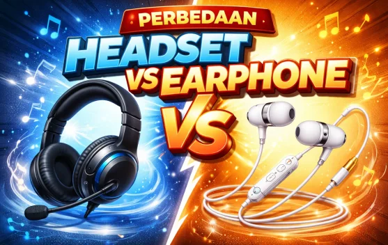 Berikut Perbedaan Headset dan Earphone Berbeda
