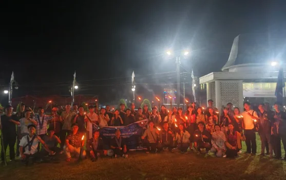 Pawai Obor GMKI Warnai Perayaan Paskah di Gunungsitoli