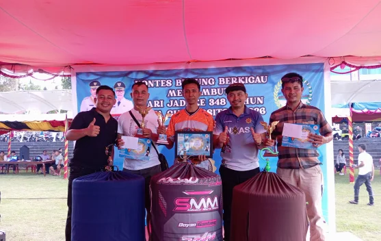 Semarak Hari Jadi, Lomba Burung Berkicau di Gunungsitoli Diserbu Peserta