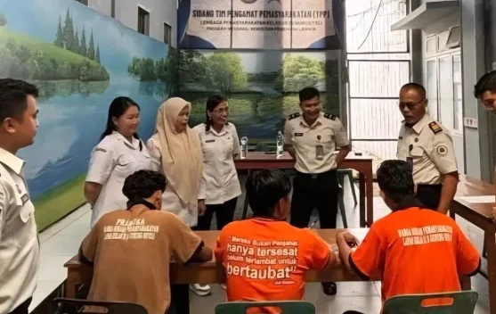 Kunjungan Sanggar Kegiatan Belajar di Lapas Gunungsitoli Perkuat Kerjasama