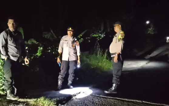 Jaga Kamtibmas, Polsek Hiliduho Gelar Patroli Malam