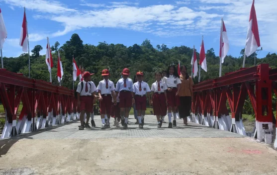 Jembatan Modular di Sungai Sefa Karya TNI, Penghubung Vital Antar Wilayah