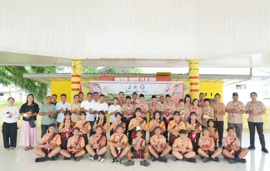 Kwartir Cabang Nias Utara Lepas 18 Pramuka ke Jambore Daerah Sumut 2026
