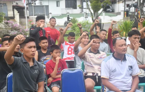 Argentina Lolos ke Semifinal, Nobar Kodim 0213/Nias Disambut Antusias Warga