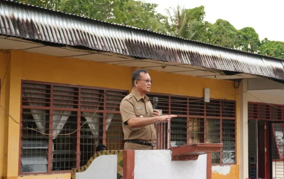 Buka MPLS di SMPN 1 Sitolu Ori, Wabub Yusman Zega Ajak Siswa Hormati Orang Tua