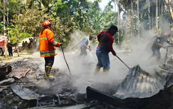Si Jago Merah Lahap Rumah di Desa Simandraölö