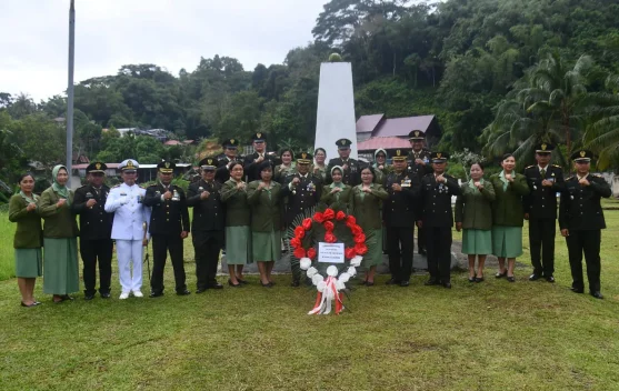 Sambut HUT ke-81 TNI, Kodim 0213/Nias Ziarah Nasional di TMP Gunungsitoli