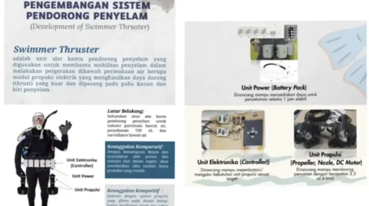BRIN-PT Chroma Kembangkan Swimmer Thruster untuk Kemandirian Maritim