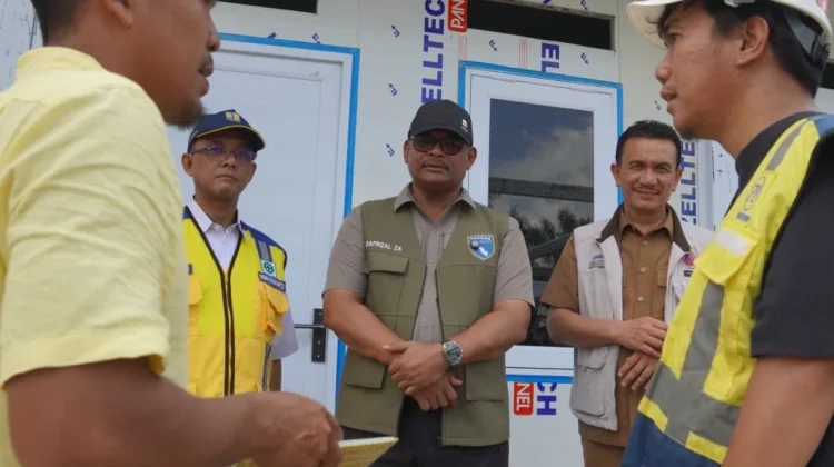 Ketua Posko Satgas PRR Aceh Tinjau Pembangunan Huntara Terakhir di Aceh Utara