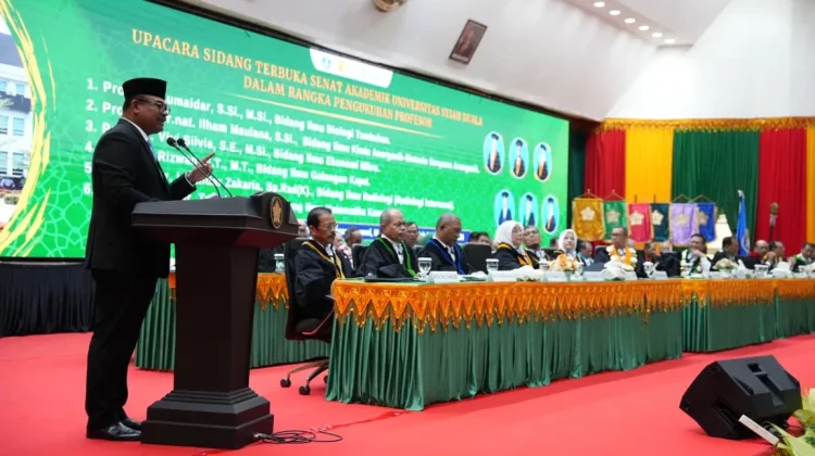 Pengukuhan Profesor Universitas Syiah Kuala, Safrizal Tekan Amanah Intelektual