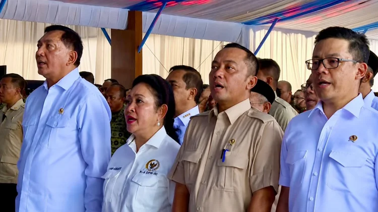 Menhan Hadiri Peresmian Operasionalisasi 1061 Kopdes Merah Putih