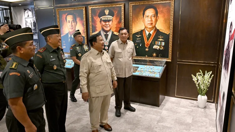 Menhan RI Dampingi Presiden Resmikan Renovasi Museum dan Perpustakaan Seskoad