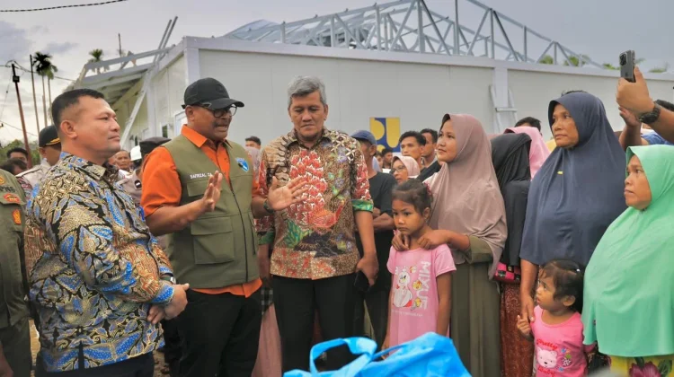 Huntara di Aceh Utara Diterjang Anging Kencang, Kaposko Safrizal ZA Turun Langsung