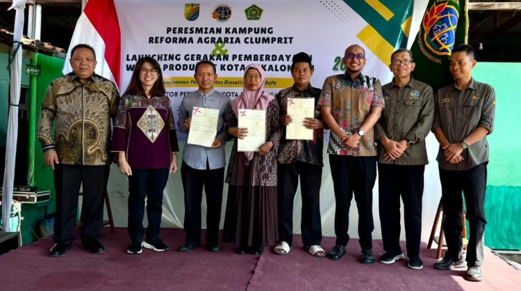 Kampung Clumprit Pekalongan Diresmikan jadi Kampung Reforma Agraria
