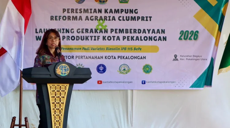 Kampung Clumprit Pekalongan Diresmikan jadi Kampung Reforma Agraria