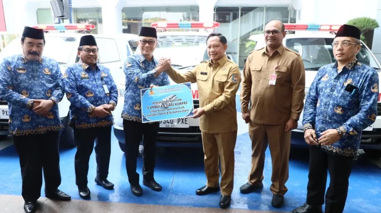 Safrizal ZA Sambut Baik Bantuan Ambulans dari DPN KORPRI untuk Aceh
