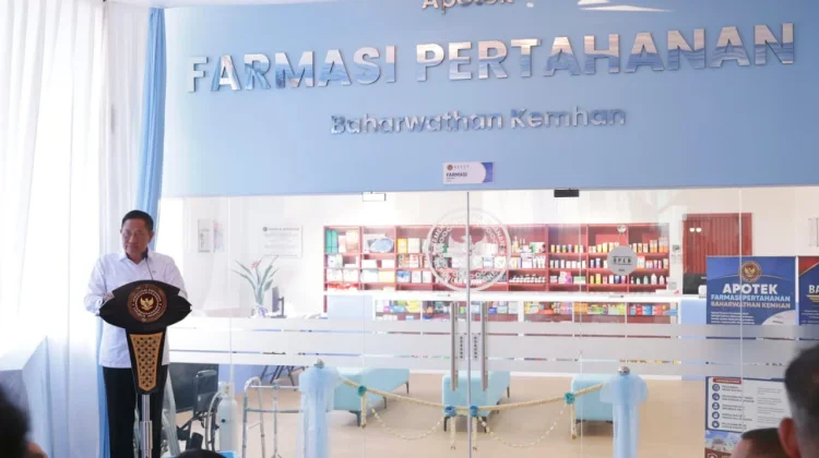 Wamenhan Resmikan Apotek Farmasi Pertahanan dan Kafe Jamu Rempah Baharwathan