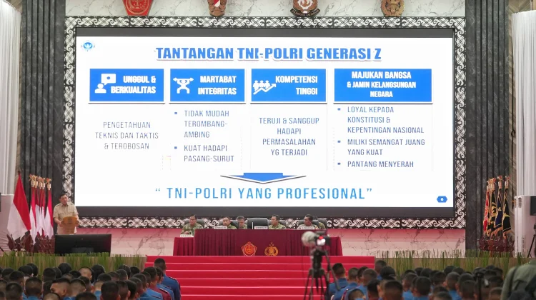 Menhan Bekali Capaja TNI-Polri 2026, Tekankan Semangat Generasi 45 dan Integritas