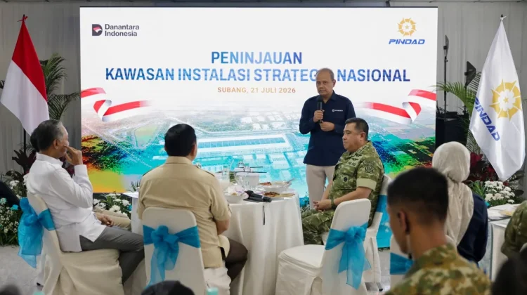 Menhan Tinjau Pengembangan Kawasan Industri Kendaraan Nasional di Pabrik Mobnas