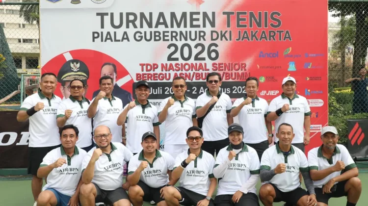 Kementerian ATR/BPN Raih Juara II Beregu Turnamen Tenis Piala Gubernur DKI Jakarta