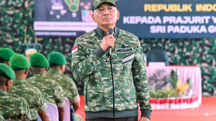 Menhan Kunker ke Yonif TP 902/Sri Paduka Gocah, Beri Pesan kepada Prajurit TNI