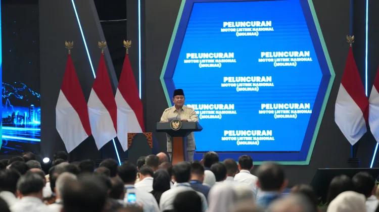 Menhan Sjafrie Hadiri Peluncuran Motor Listrik Nasional