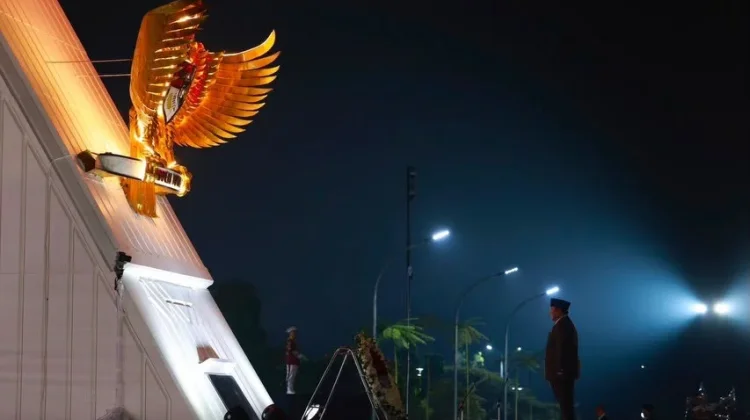 Menhan RI Hadiri Upacara Ziarah Nasional dan Renungan Suci HUT Ke-81 Kemerdekaan RI