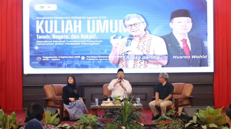 Beri Kuliah Umum, Rocky Gerung Ingin Taruna STPN Pahami Tiga Konsep Pemaknaan Tanah