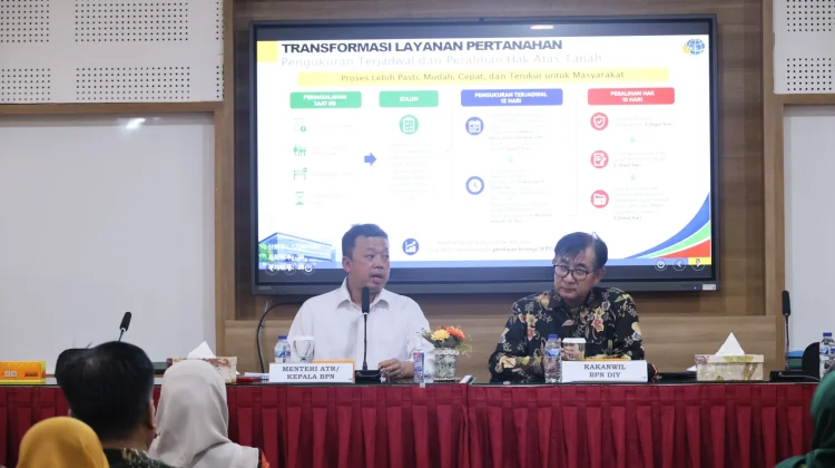 Menteri Nusron Sosialisasikan Transformasi Layanan Pertanahan dan Organisasi