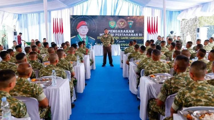 Menhan Tinjau Yonif TP 878/Galuh Pakuan, Tekankan Kesiapan Satuan dan Manfaat Nyata